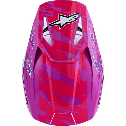 Alpinestars SM3 Helmet - Falcon - Purple/White/Black/Pink Fluo_2701856