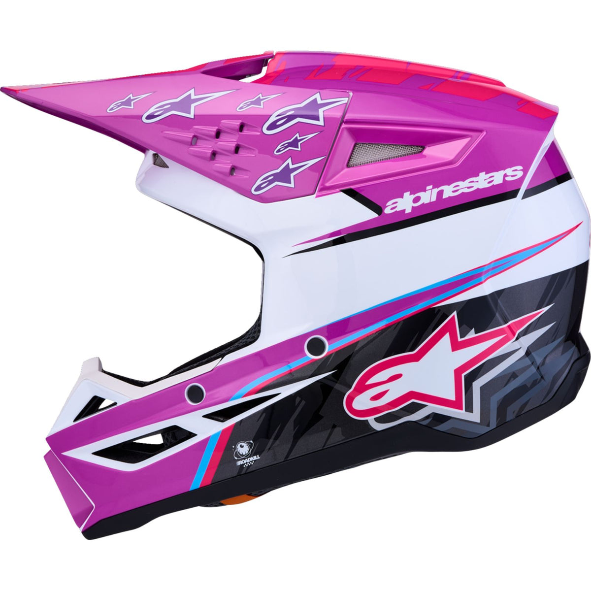 Alpinestars Youth SM3 Helmet - Falcon - Purple/White/Black/Pink Fluo_2701133