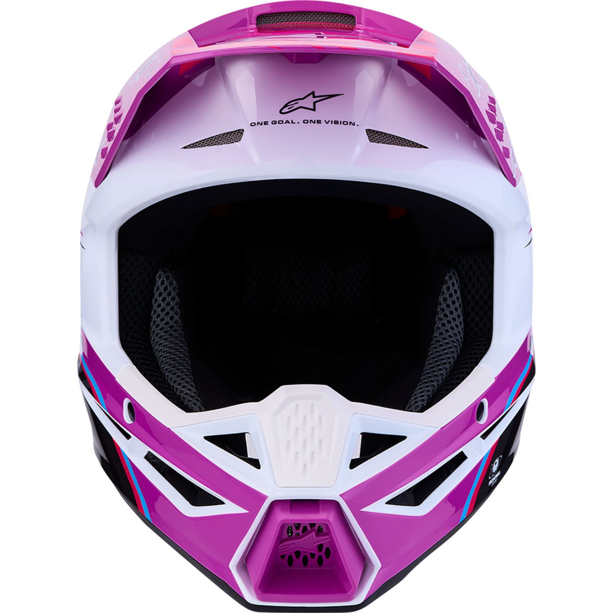 Alpinestars Youth SM3 Helmet - Falcon - Purple/White/Black/Pink Fluo_2701457