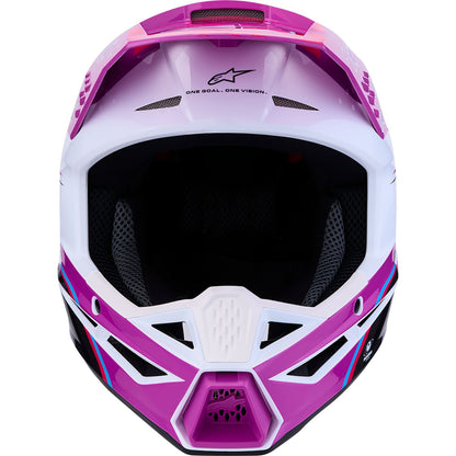 Alpinestars Youth SM3 Helmet - Falcon - Purple/White/Black/Pink Fluo_2701457