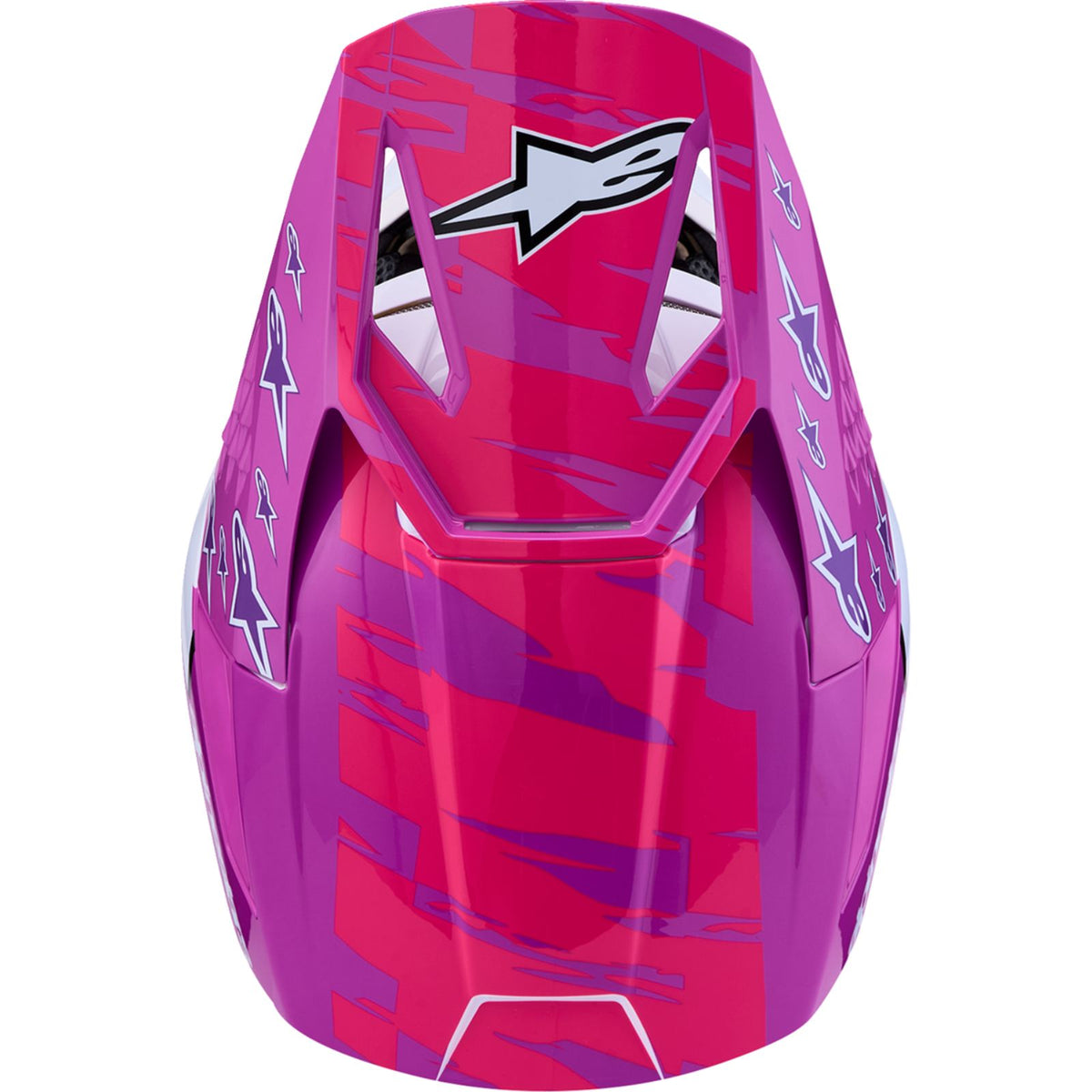 Alpinestars Youth SM3 Helmet - Falcon - Purple/White/Black/Pink Fluo_2702201