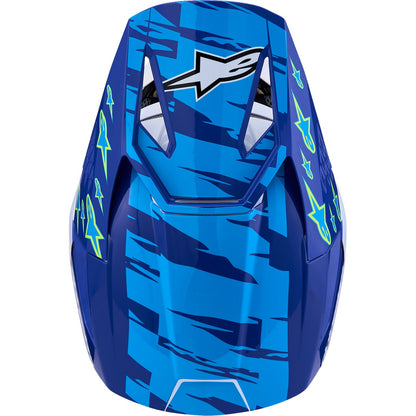 Alpinestars Youth SM3 Helmet - Falcon - Blue/White/Black/Pink Fluo_2701198