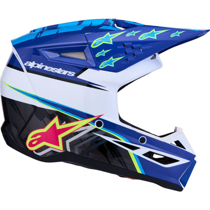 Alpinestars Youth SM3 Helmet - Falcon - Blue/White/Black/Pink Fluo_2702221
