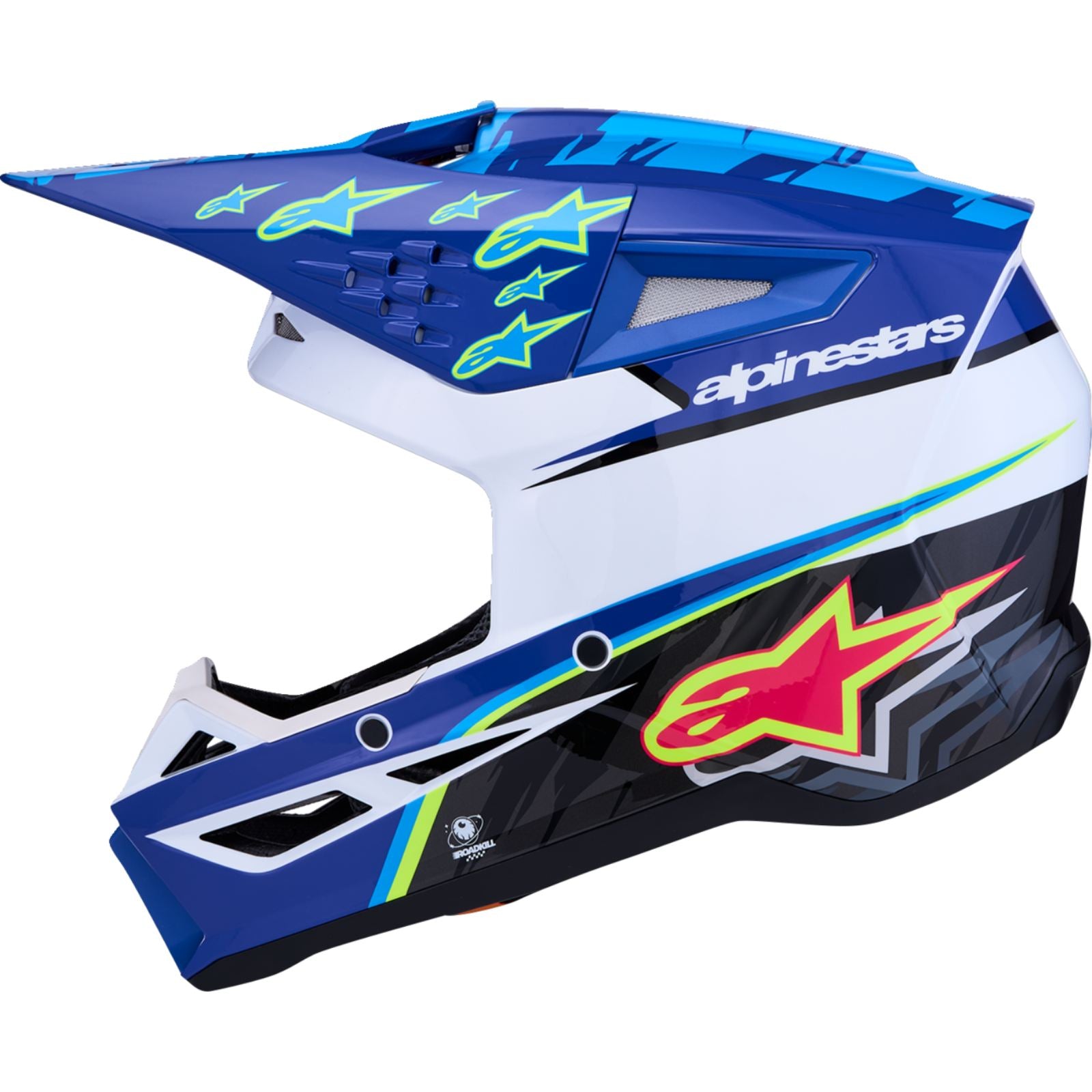 Alpinestars SM3 Helmet - Falcon - Blue/White/Black/Pink Fluo_2700773