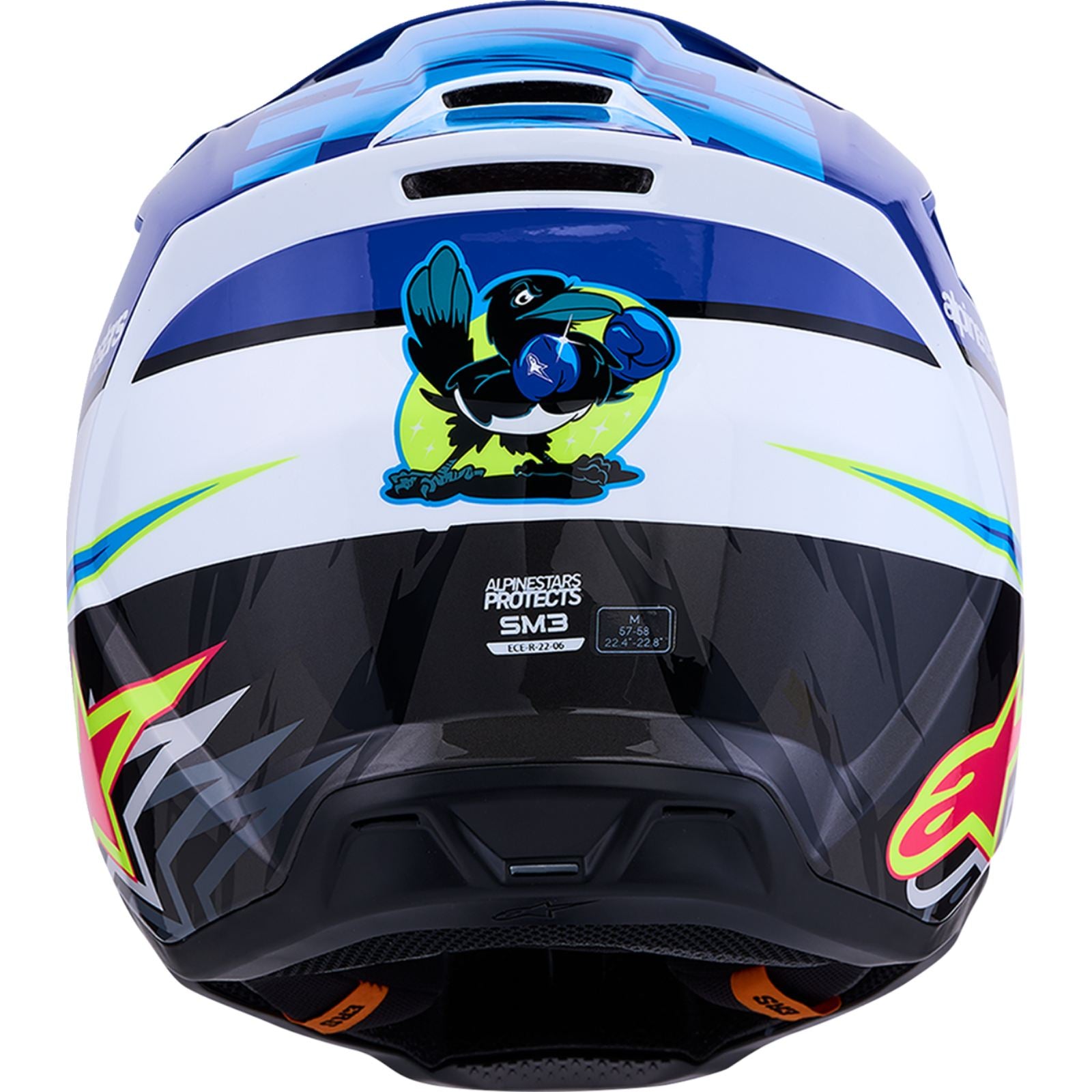 Alpinestars SM3 Helmet - Falcon - Blue/White/Black/Pink Fluo_2701971