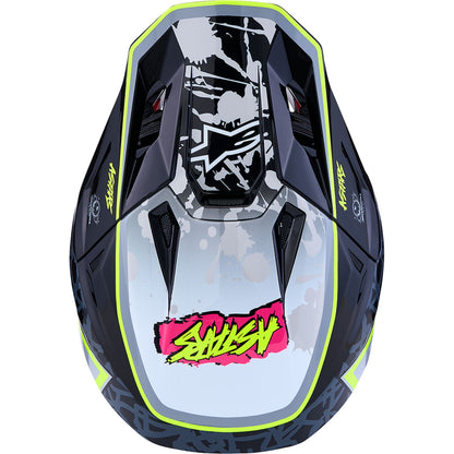 Alpinestars SM7 Helmet - Blaster - Black/Gray/White/Yellow Fluo_2701209