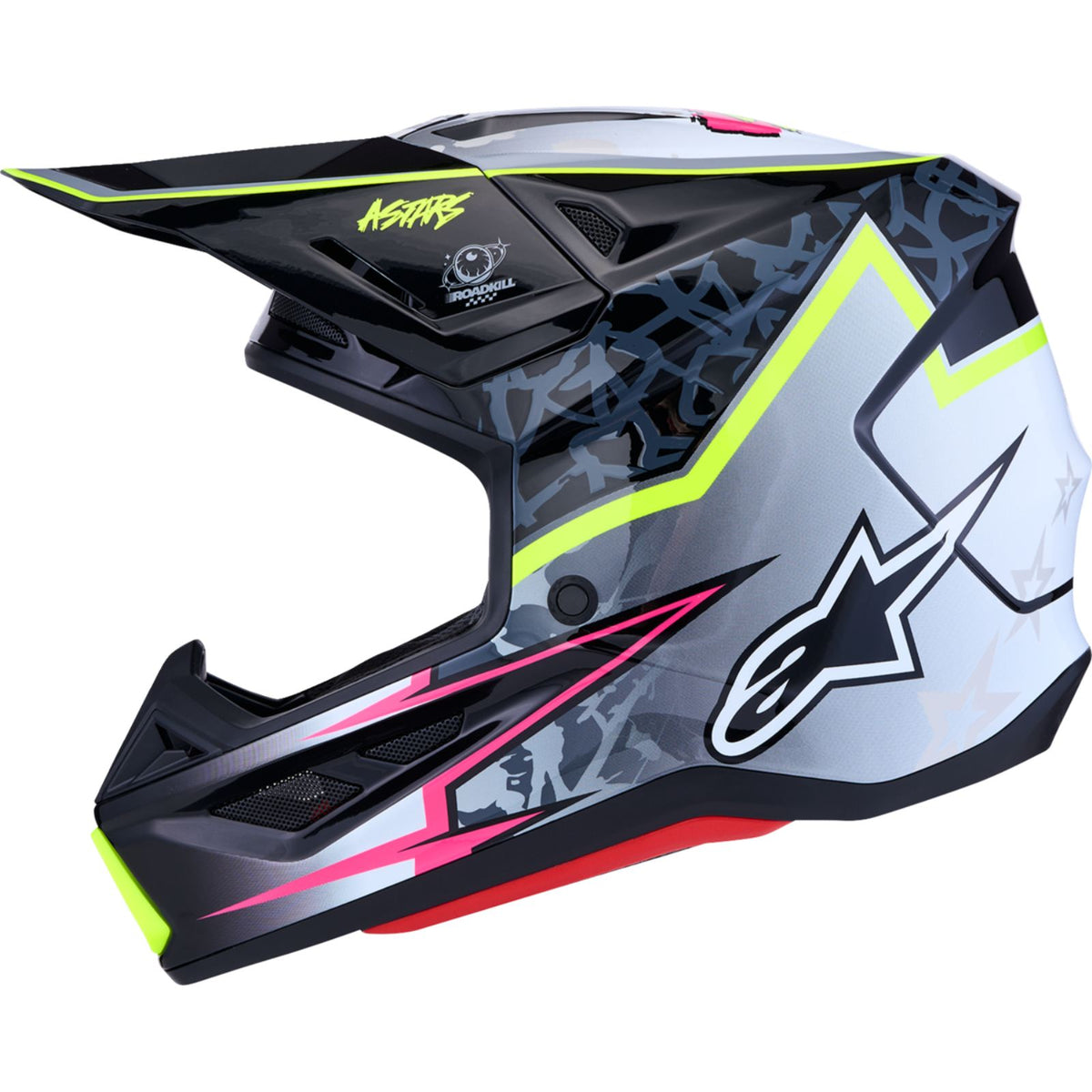 Alpinestars SM7 Helmet - Blaster - Black/Gray/White/Yellow Fluo_2701354