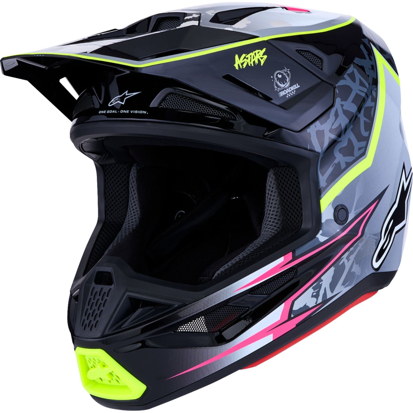 Alpinestars SM7 Helmet - Blaster - Black/Gray/White/Yellow Fluo_2701844