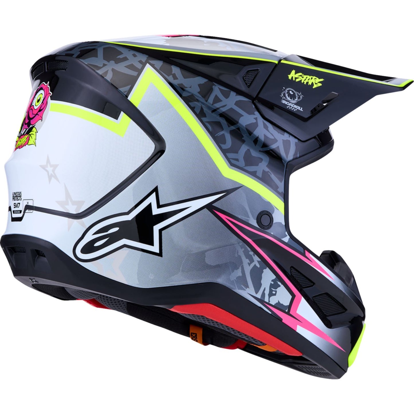 Alpinestars SM7 Helmet - Blaster - Black/Gray/White/Yellow Fluo_2702152