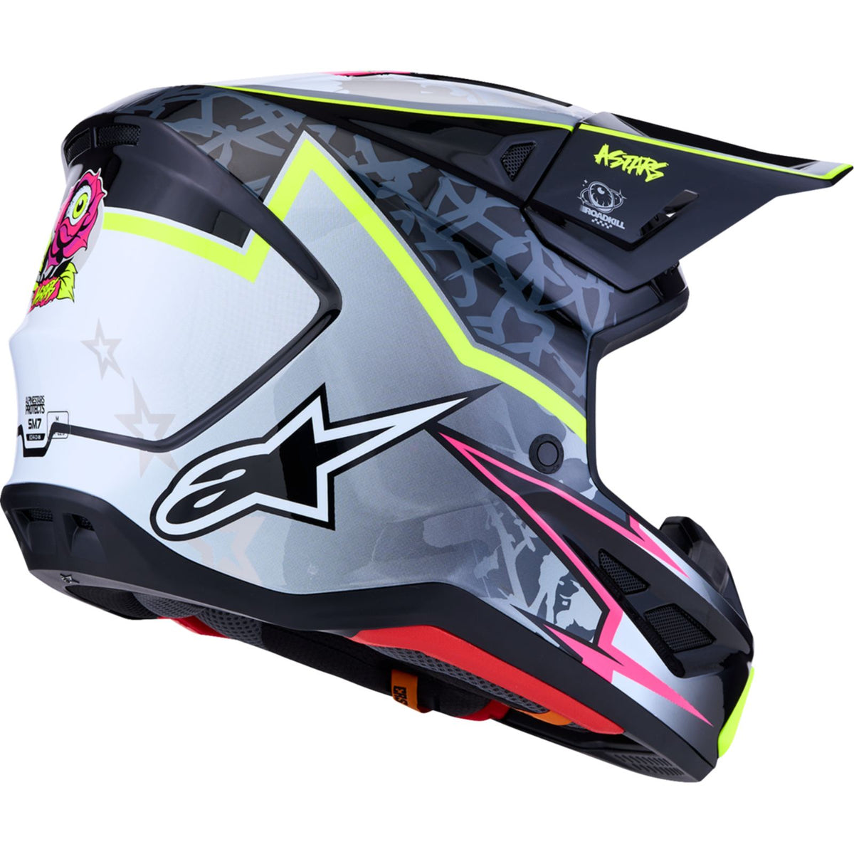 Alpinestars SM7 Helmet - Blaster - Black/Gray/White/Yellow Fluo_2702152