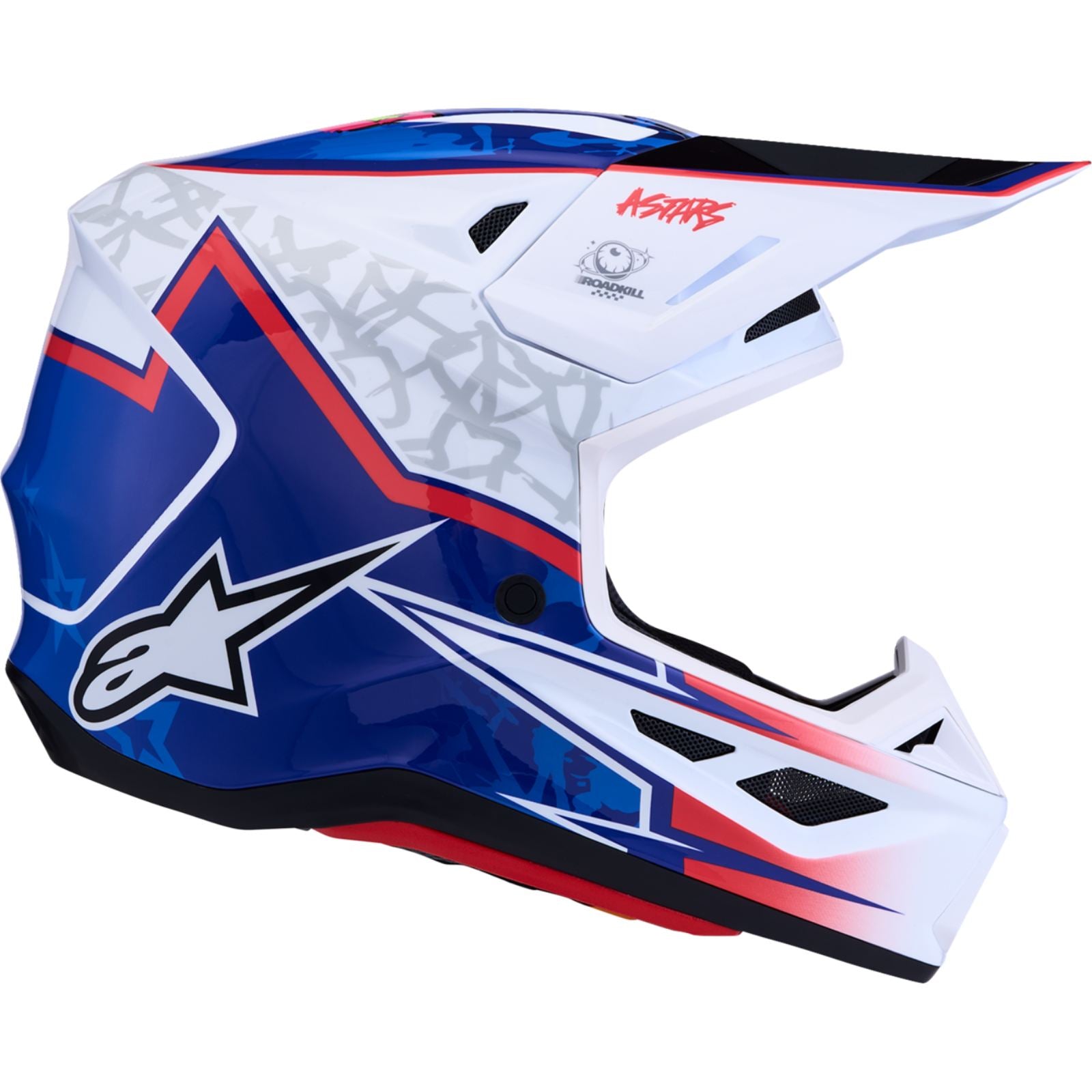Alpinestars SM7 Helmet - Blaster - White/Blue/Red_2701328