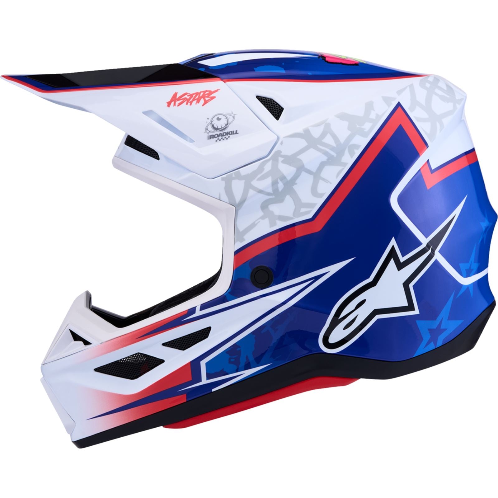 Alpinestars SM7 Helmet - Blaster - White/Blue/Red_2701904