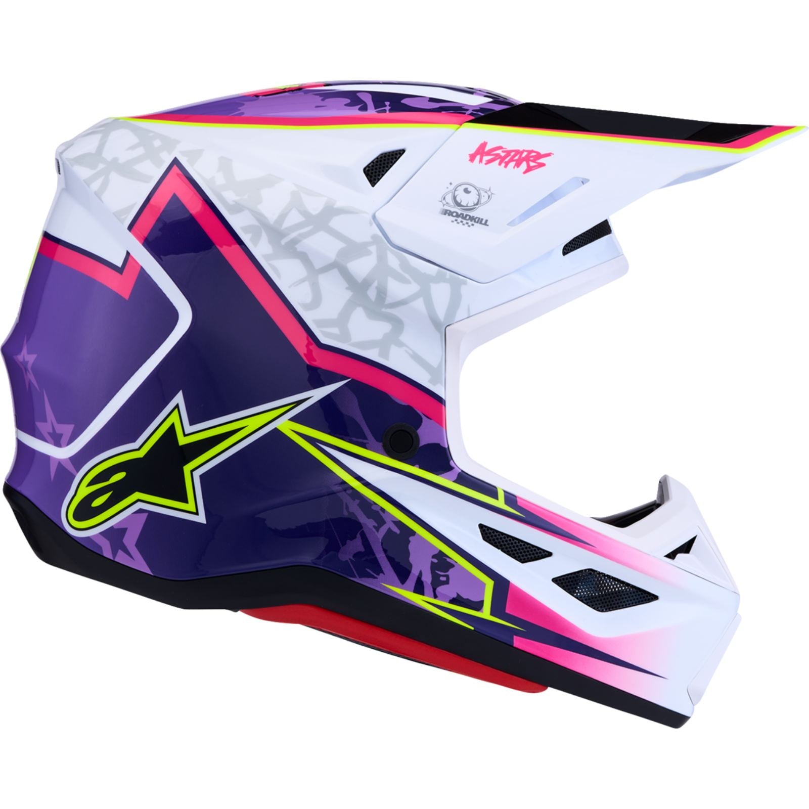 Alpinestars SM7 Helmet - Blaster - Purple/Pink/White_2700811