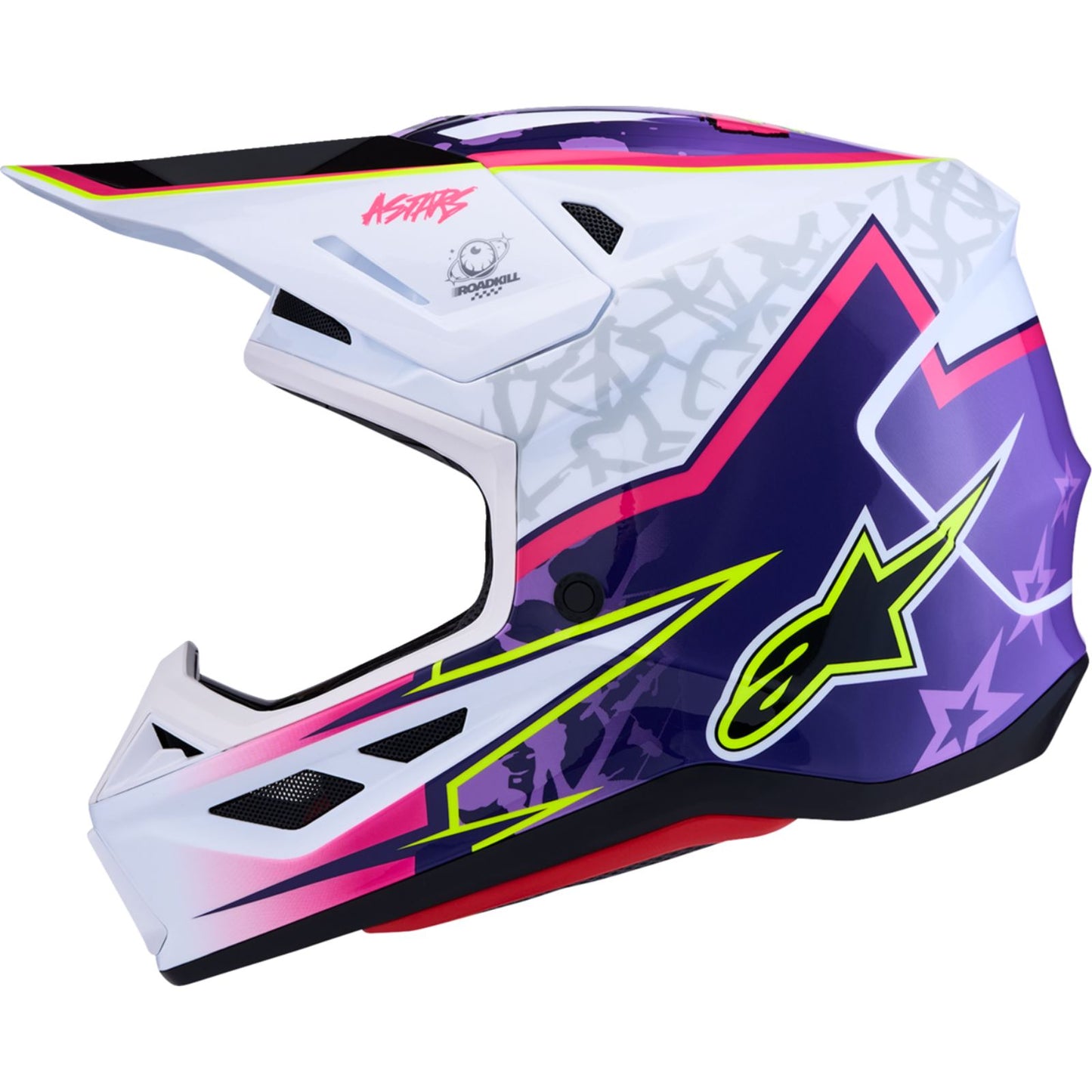 Alpinestars SM7 Helmet - Blaster - Purple/Pink/White_2701441