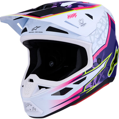 Alpinestars SM7 Helmet - Blaster - Purple/Pink/White_2701786