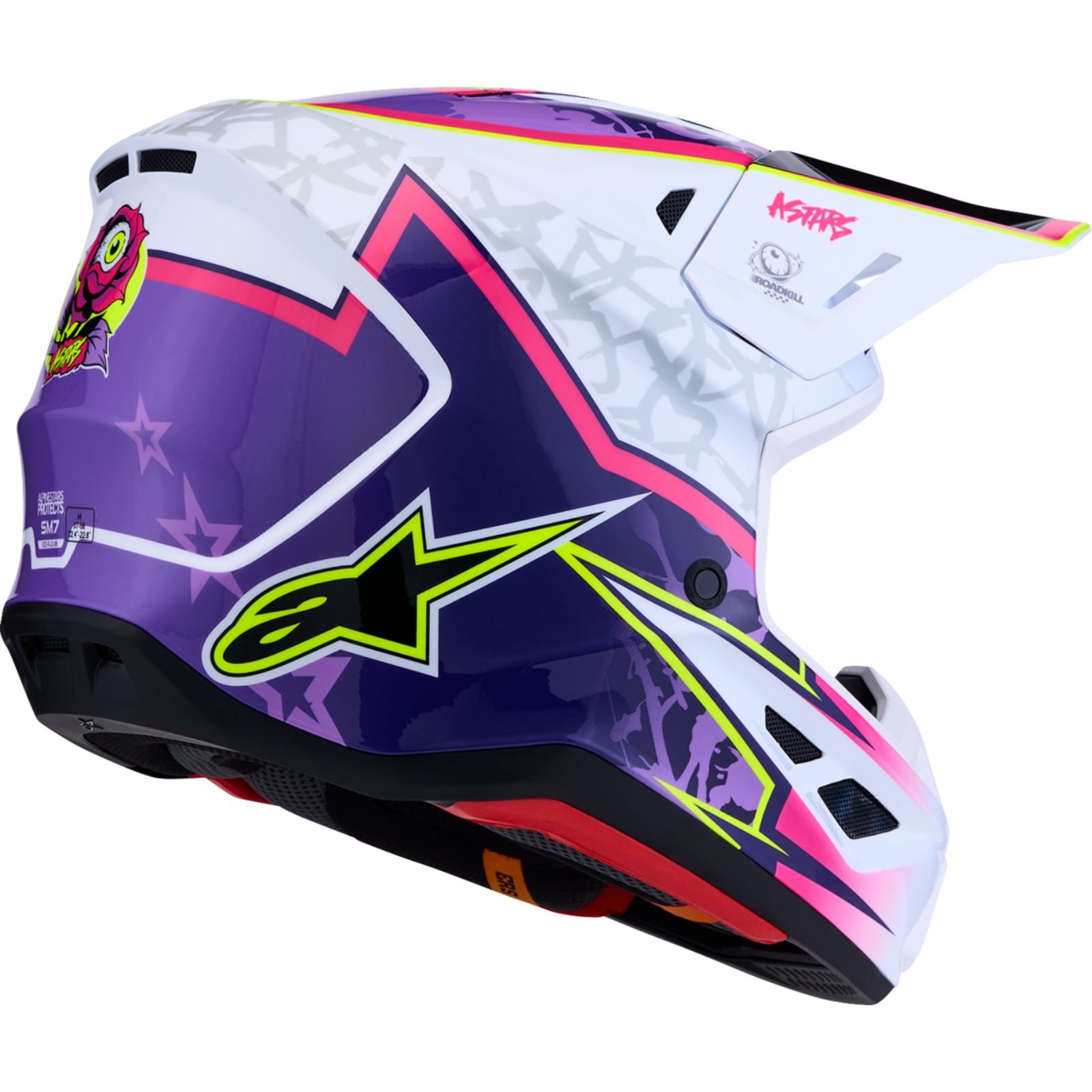 Alpinestars SM7 Helmet - Blaster - Purple/Pink/White_2702173