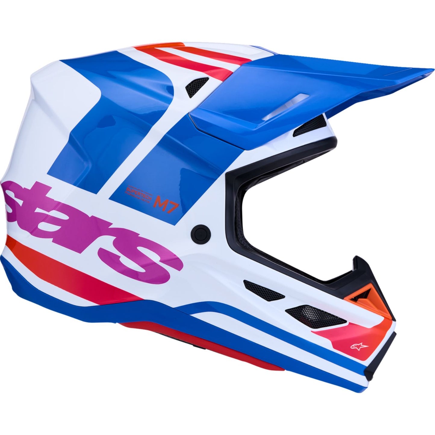 Alpinestars SM7 Helmet - Core - White/Blue/Orange/Pink_2701678
