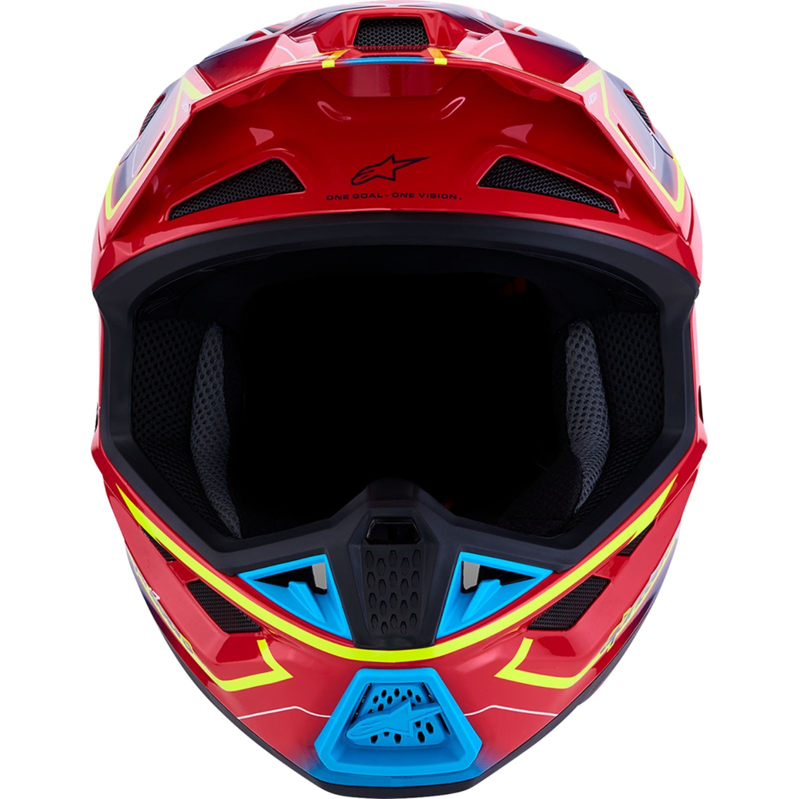 Alpinestars SM7 Helmet - Cast - Red/Yellow Fluo/Blue_2701730