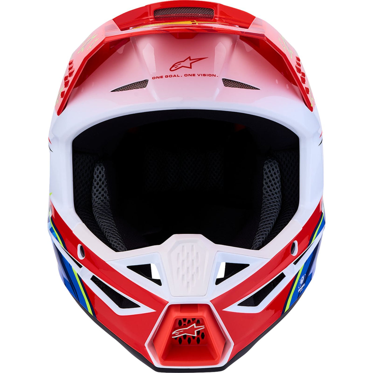 Alpinestars SM3 Helmet - Falcon - Red Fluo/White/Blue/Yellow Fluo - XS [MPN: 8300927-3206-XS]_2700825