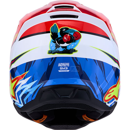 Alpinestars SM3 Helmet - Falcon - Red Fluo/White/Blue/Yellow Fluo - XS [MPN: 8300927-3206-XS]_2701637