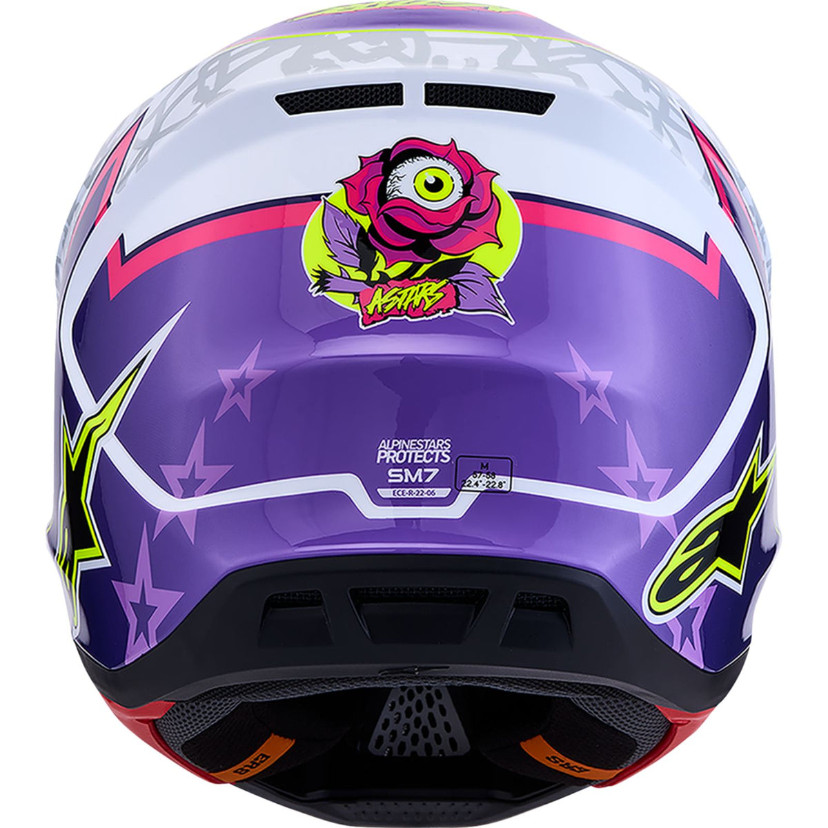 Alpinestars SM7 Helmet - Blaster - Purple/Pink/White - 2XL [MPN: 8301627-3224-2X]_2701255