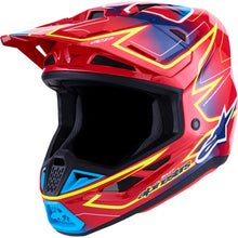 Alpinestars SM7 Helmet - Cast - Red/Yellow Fluo/Blue - XS [MPN: 8302626-3226-XS]_2701752