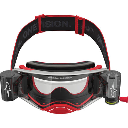 Alpinestars Supertech Goggles - Firma - Roll-Off - Red/Silver - Clear Lens [MPN: 5100227-3246]_2700887