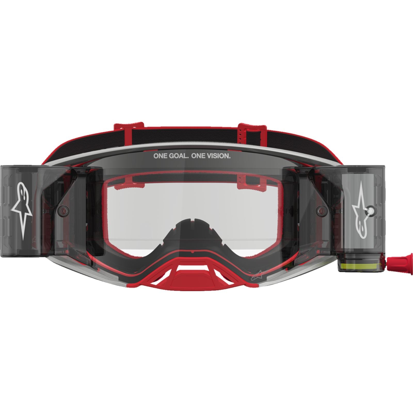Alpinestars Supertech Goggles - Firma - Roll-Off - Red/Silver - Clear Lens [MPN: 5100227-3246]_2701272
