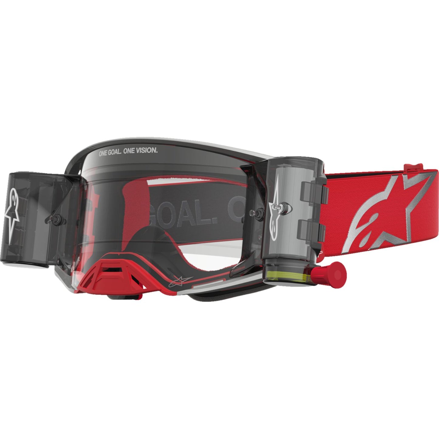 Alpinestars Supertech Goggles - Firma - Roll-Off - Red/Silver - Clear Lens [MPN: 5100227-3246]_2701558