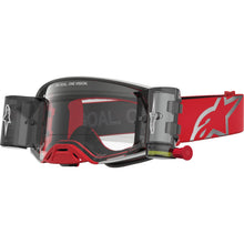 Alpinestars Supertech Goggles - Firma - Roll-Off - Red/Silver - Clear Lens [MPN: 5100227-3246]_2701558