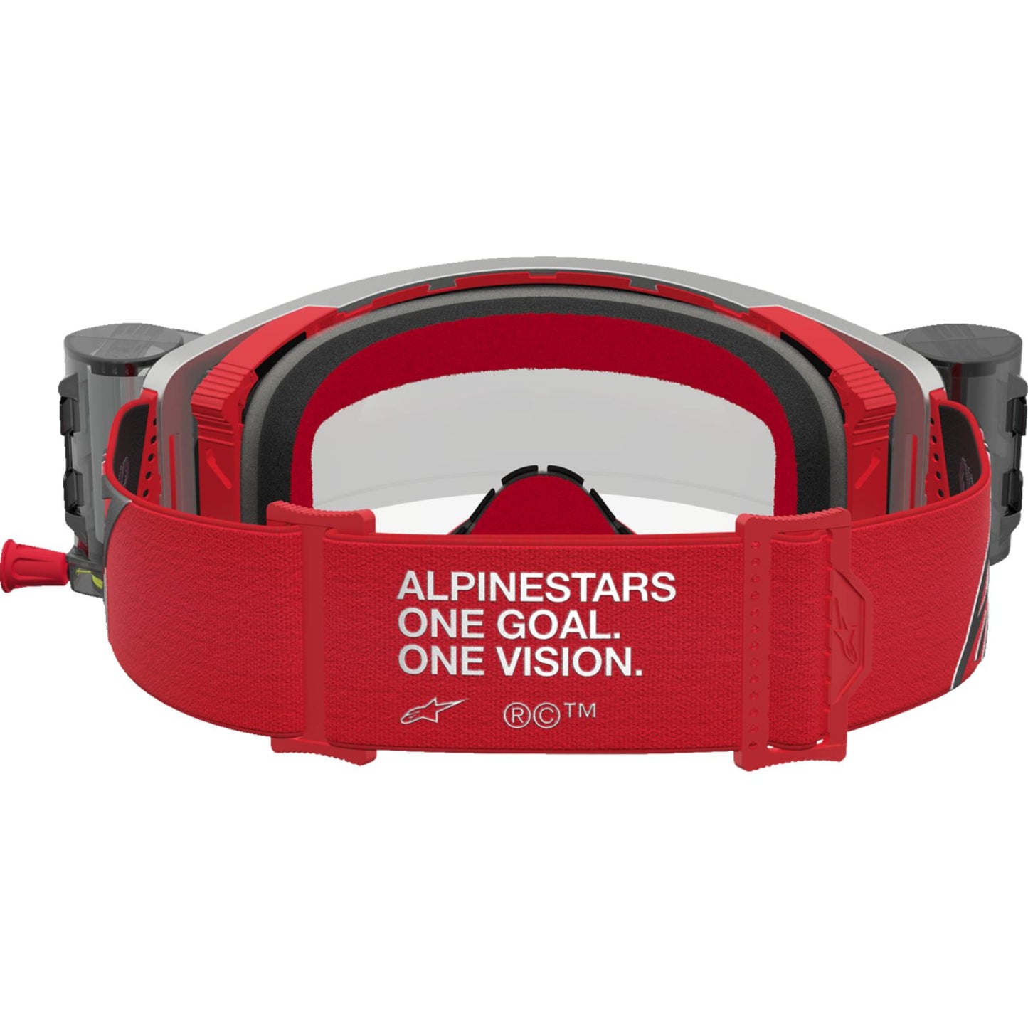 Alpinestars Supertech Goggles - Firma - Roll-Off - Red/Silver - Clear Lens [MPN: 5100227-3246]_2702068