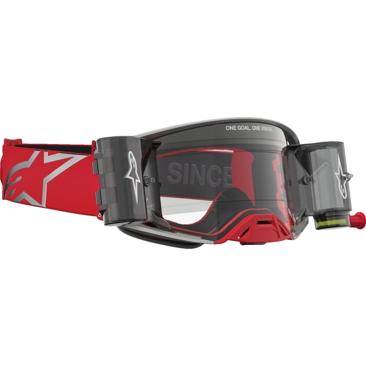 Alpinestars Supertech Goggles - Firma - Roll-Off - Red/Silver - Clear Lens [MPN: 5100227-3246]_2702200