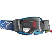Alpinestars Supertech Goggles - Firma - Roll-Off - Blue/Silver - Clear Lens [MPN: 5100227-7368]_2700847