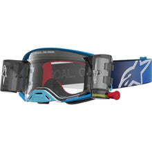 Alpinestars Supertech Goggles - Firma - Roll-Off - Blue/Silver - Clear Lens [MPN: 5100227-7368]_2700848