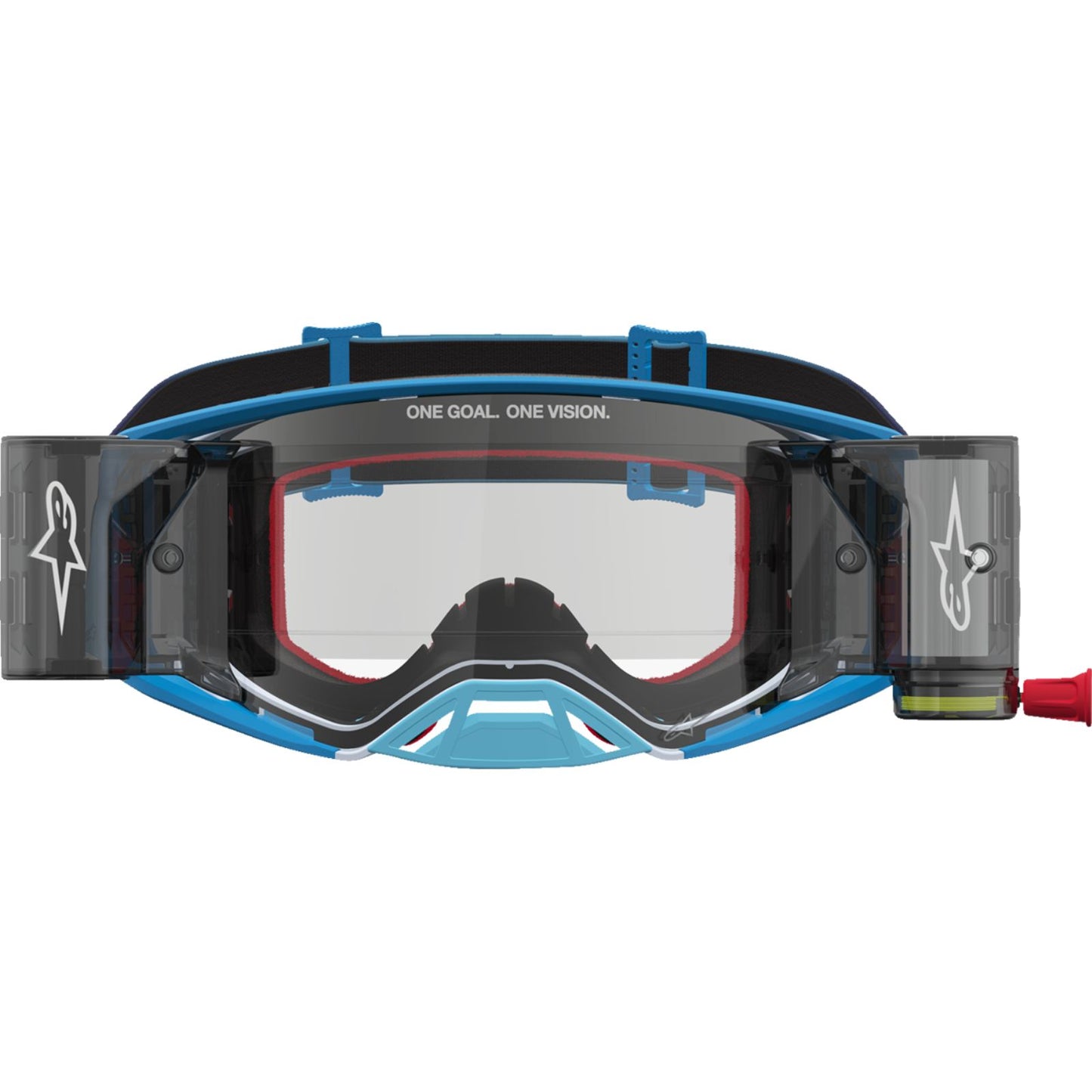Alpinestars Supertech Goggles - Firma - Roll-Off - Blue/Silver - Clear Lens [MPN: 5100227-7368]_2701574