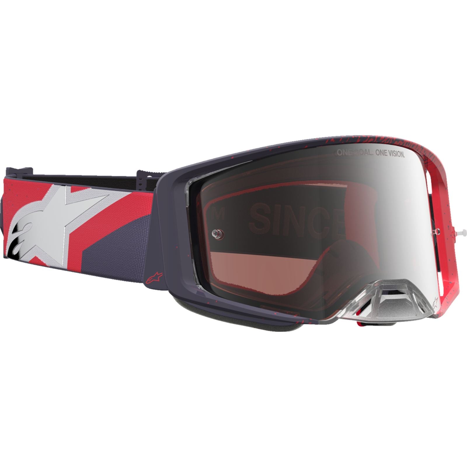 Alpinestars Supertech Goggles - Hiten - Black/Red - Silver Mirror Lens [MPN: 5100527-1434]_2700905