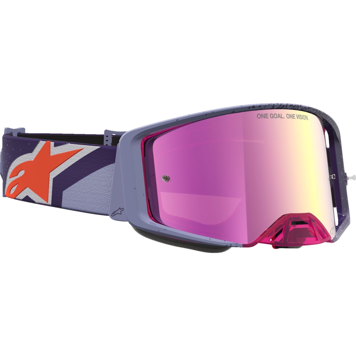 Alpinestars Supertech Goggles - Hiten - Purple/Red - Pink Mirror Lens [MPN: 5100527-3229]_2701829