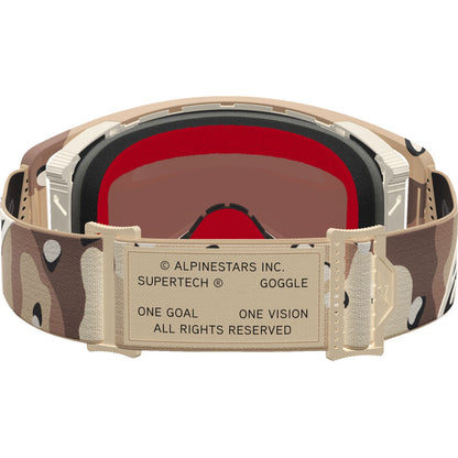 Alpinestars Supertech Goggles - Lone - Camo Desert - Gold Mirror Lens [MPN: 5100627-8068]_2701396