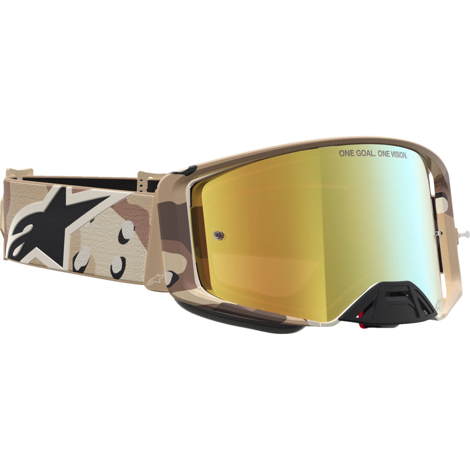 Alpinestars Supertech Goggles - Lone - Camo Desert - Gold Mirror Lens [MPN: 5100627-8068]_2701879