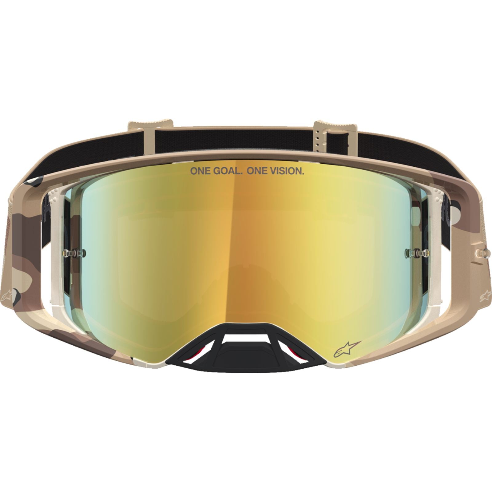 Alpinestars Supertech Goggles - Lone - Camo Desert - Gold Mirror Lens [MPN: 5100627-8068]_2701950