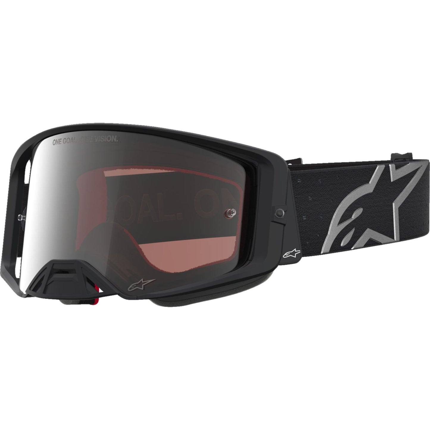 Alpinestars Supertech Goggles - Vesta - Matte Black/Silver - Silver Mirror Lens [MPN: 5100727-1728]_2701984