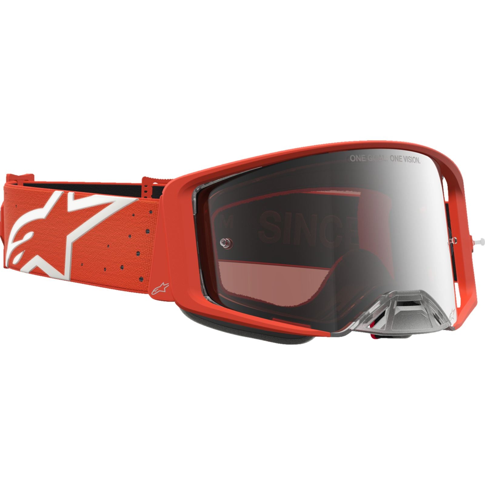 Alpinestars Supertech Goggles - Vesta - Orange/Silver - Silver Mirror Lens [MPN: 5100727-4013]_2701828