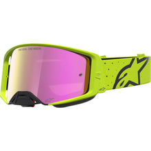 Alpinestars Supertech Goggles - Vesta - Fluo Yellow/Black - Pink Mirror Lens [MPN: 5100727-5002]_2702002