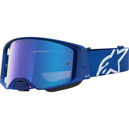 Alpinestars Supertech Goggles - Vesta - Blithe BL/White - Blue Mirror Lens [MPN: 5100727-7353]_2700928