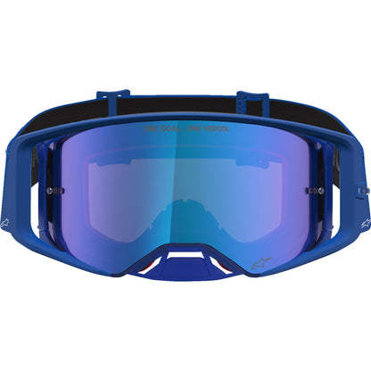 Alpinestars Supertech Goggles - Vesta - Blithe BL/White - Blue Mirror Lens [MPN: 5100727-7353]_2701933
