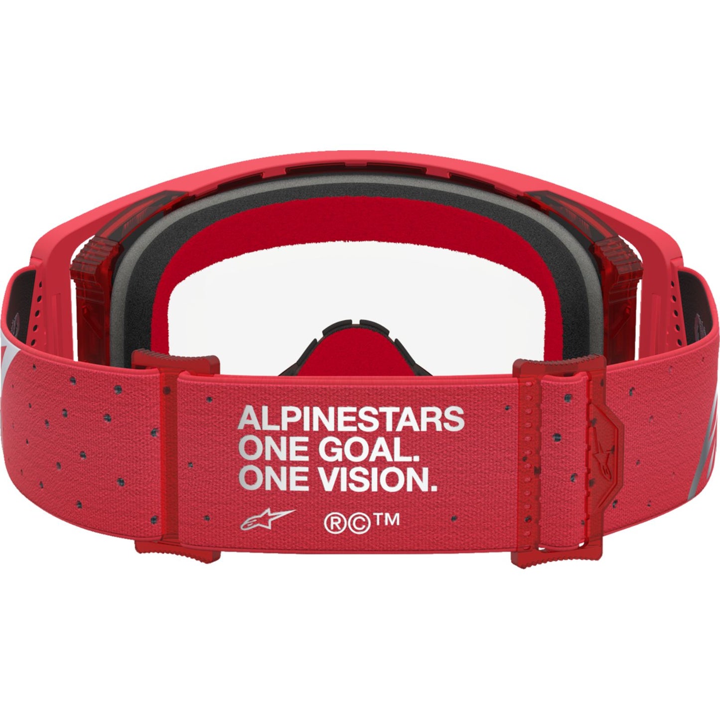 Alpinestars Supertech Goggles - Vesta - Chrome/Red - Clear Lens [MPN: 5100827-3238]_2701153