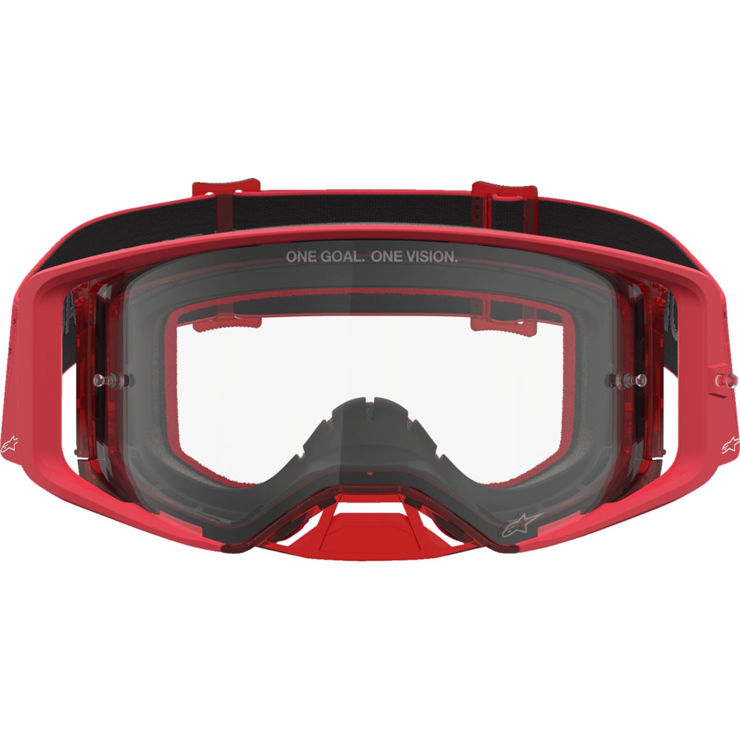 Alpinestars Supertech Goggles - Vesta - Chrome/Red - Clear Lens [MPN: 5100827-3238]_2701395