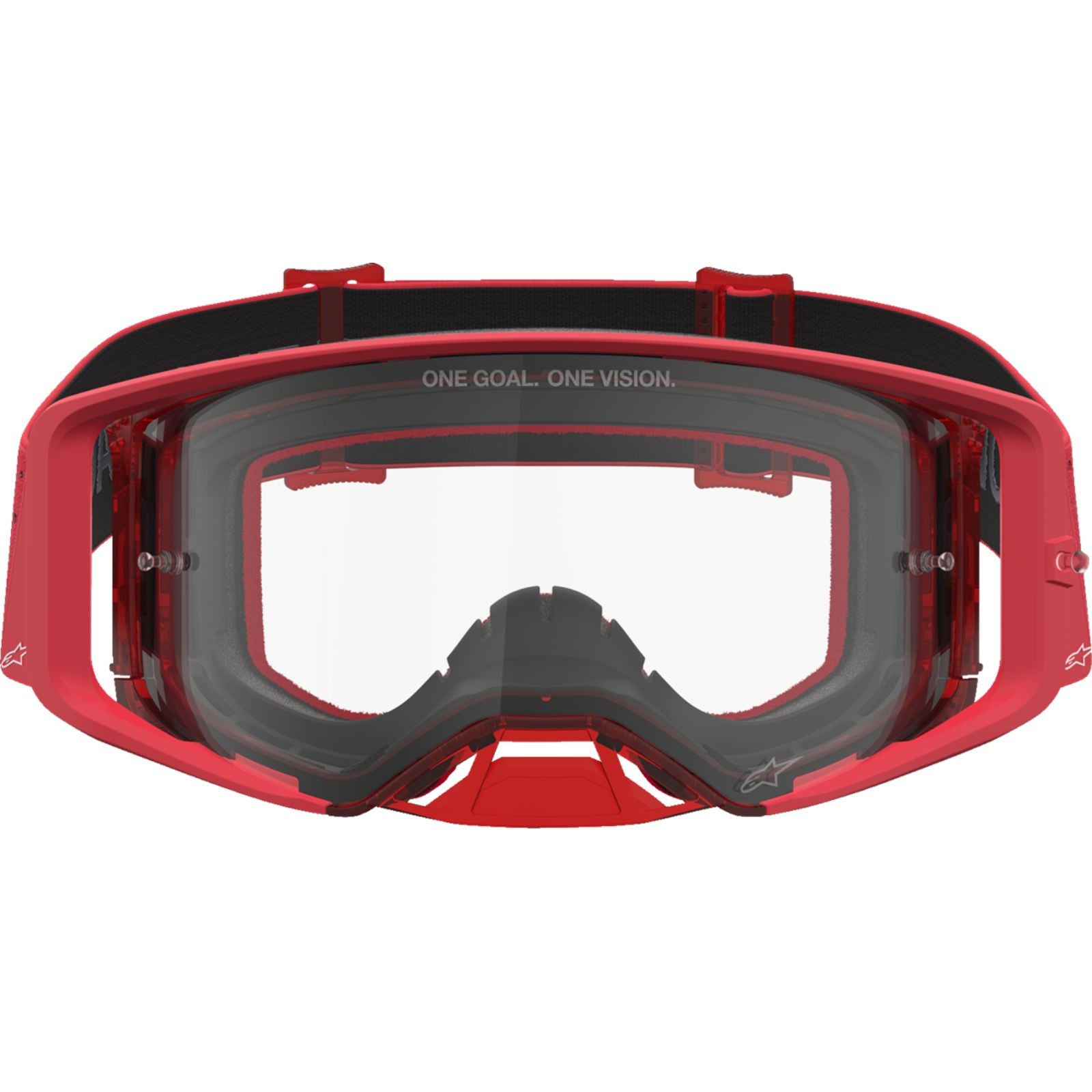 Alpinestars Supertech Goggles - Vesta - Chrome/Red - Clear Lens [MPN: 5100827-3238]_2701395
