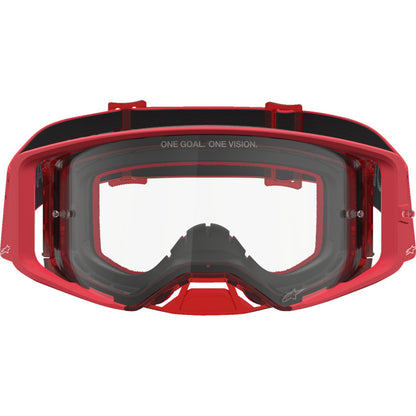 Alpinestars Supertech Goggles - Vesta - Chrome/Red - Clear Lens [MPN: 5100827-3238]_2701395