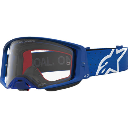 Alpinestars Supertech Goggles - Vesta - Blue/White - Clear Lens [MPN: 5100827-7371]_2701749